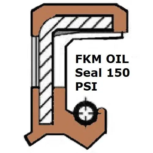 Metric FKM 150 PSI Oil Shaft Seal 90 x 110 x 12mm Price for 1 pc