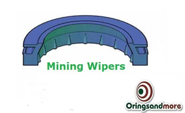Mining Wiper Seal 350mm ID x 375mm OD x 9mm Price for 1 pc