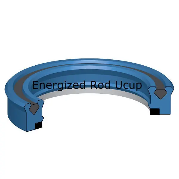 Energized Rod U cup 65mm ID x 80mm OD x 11.4mm Seal 10,000 PSI