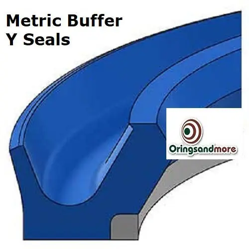 Metric Buffer Y Seals 90mm ID x 105.5mm OD x 5.9mm
