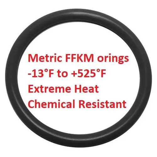 FFKM O-ring 9.8 x 1.9mm Temp -13° to -525°F