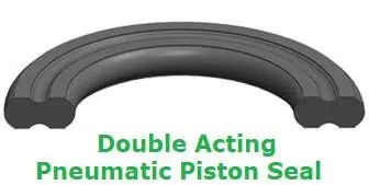 Metric Double Acting Pneumatic Piston Seal 40x50x4
