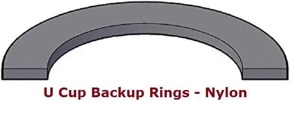 Metric Nylon Solid Back-Up Rings 25 x 5 x 2mm