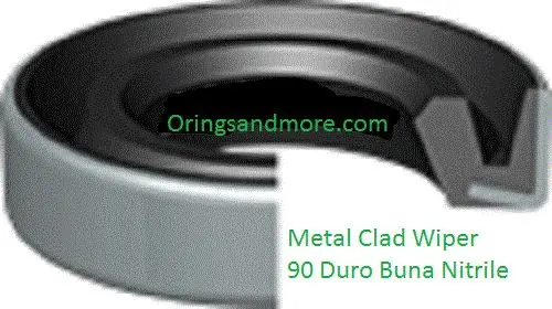 Metal Clad Rod Wipers H Style 1-3/8"x 1-7/8"x 5/16"