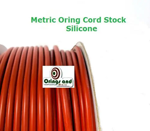 Metric O-ring Cord Red Silicone 16mm Price per Foot