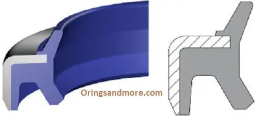 Metric Metal Clad Rod Wipers H Style 120 x 136 x 9mm Price for 1 pc