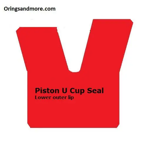 Piston U-Cup 100mm OD x 85mm ID x 11.4mm Seal Price for 1 pc