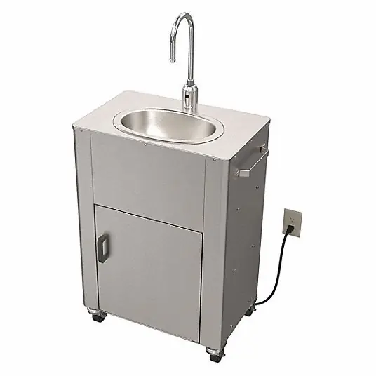 Acorn PS1030F31 Portable Hand Washing Station Wash-Ware, Sensor, 0.5 gpm Flow Rate, 6 gal Gray Water Capacity