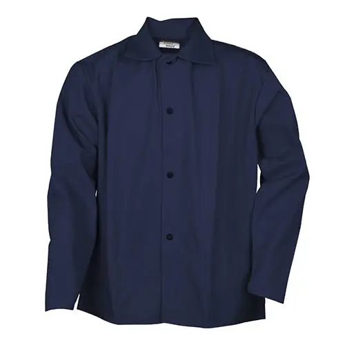Tillman 6230I2X Welding Jacket PK7 Men‘s, Indura ( 9 oz ), Navy, Snaps, 1 Total Pockets, 2XL, 30 in Lg