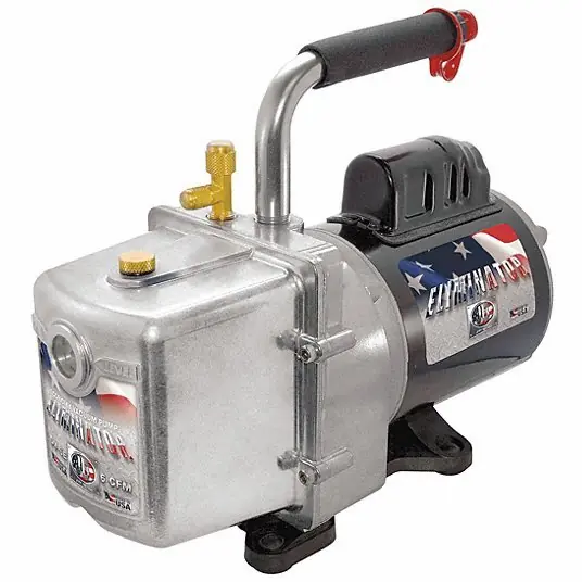 JB DV-6E Eliminator® Refrig Evacuation Pump, 6.0 cfm, 6 ft.