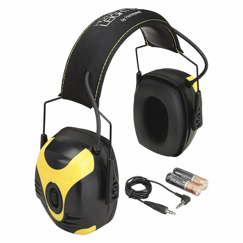 Honeywell 1030943 Over-the-Head Ear Muffs, 30 dB, Impact Pro, Black/Yellow