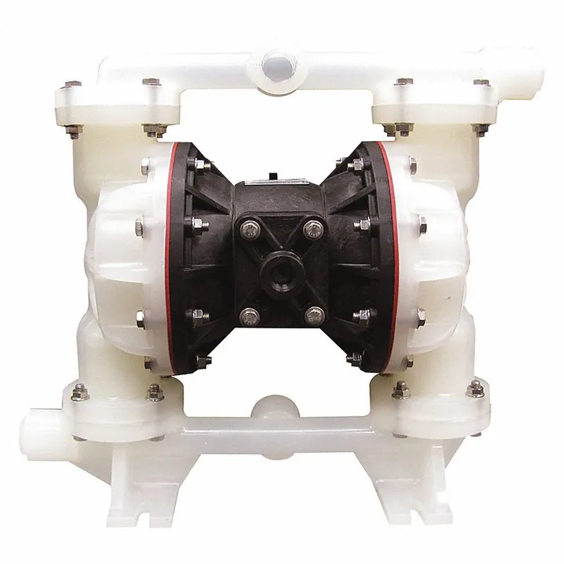 Sandpiper S1FB3PBPPNI000. Double Diaphragm Pump, Polypropylene, Air Operated, Buna N, 53 GPM