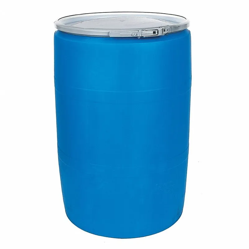 Approved Vendor POLY55OHBLPC Open Head Transport Drum, Polyethylene, 55 gal, Unlined, Blue
