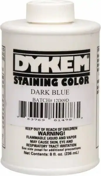 Dykem 81478 Opaque Staining Color, 8 oz, Dark Blue