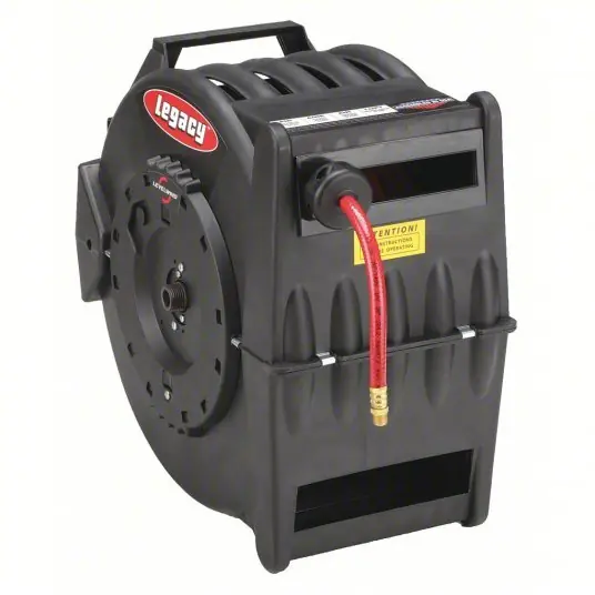 Legacy L8305 Spring Return Hose Reel, 3/8 in Hose Dia., 50 ft Length, 350 psi