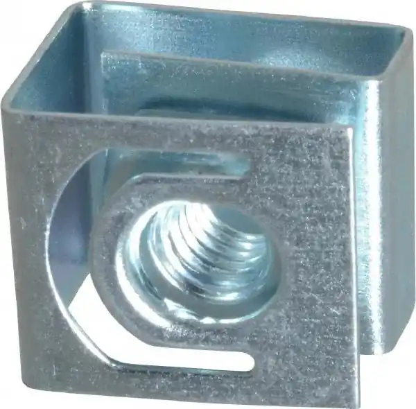 KVM Tools ADVD3175810323B Spring Nut, 10-32, G Shape, Steel, Zinc Plated Finish, 10 PK