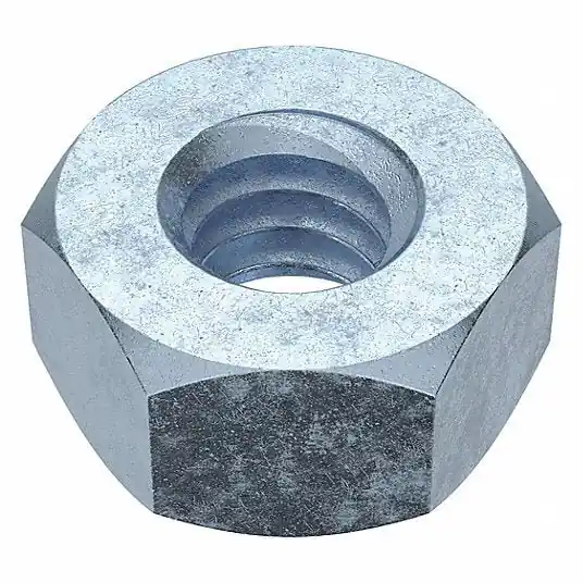KVM Tools U01300.025.0001 Hex Nut, 1/4"-20, Steel, Grade 5, Zinc Plated, 7/32 in Ht, 100 PK
