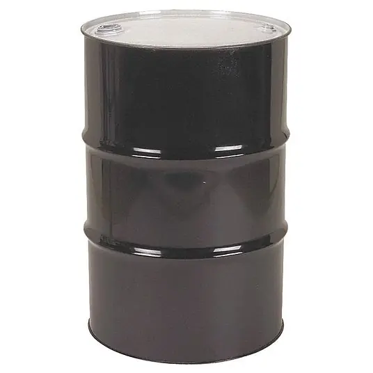 KVM Tools DRTU55-1212 Closed Head Transport Drum, Steel, 55 gal, Unlined, Black