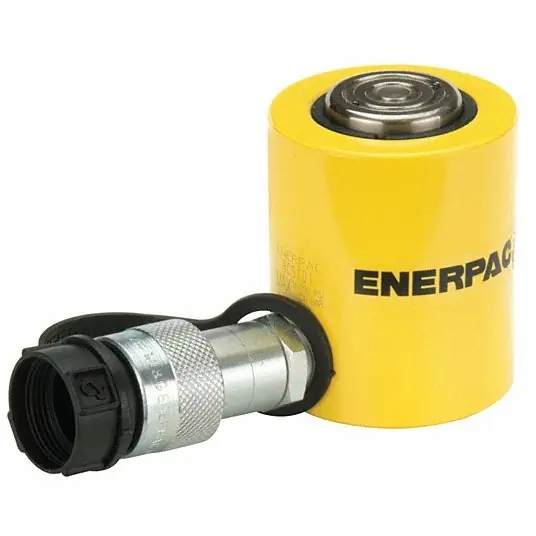 Enerpac RCS101 Hydraulic Ram Single Acting, 10 ton Nominal Capacity, 7/8 in Nominal Stroke Lg, Steel