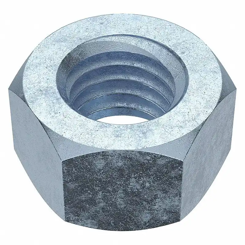 KVM Tools U01300.050.0001 Hex Nut, 1/2"-13, Steel, Grade 5, Zinc Plated, 7/16 in Ht, 50 PK