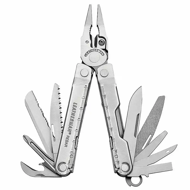 Leatherman 831547 Multi-Tool, SS, 17 Tools, Rebar