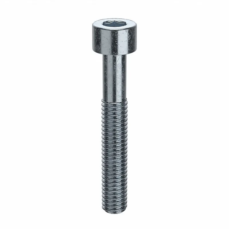 KVM Tools U07041.019.0125 10-32 Socket Head Cap Screw, Zinc Plated Steel, 1-1/4 in L, 100 PK