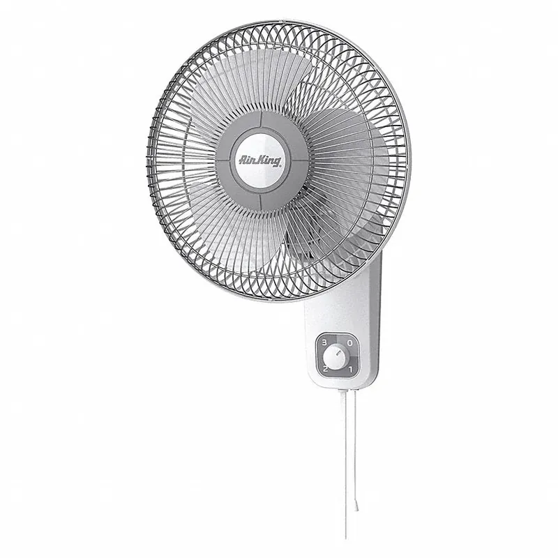 Air King 9012 12" Wall Mount Fan, Oscillating, 3 Speeds, 120VAC, White