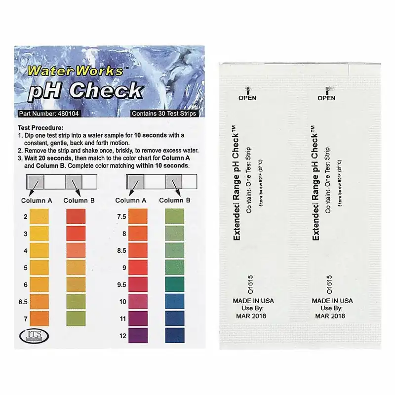 Industrial Test Systems 480104 Test Strips, pH, 2-12, PK30