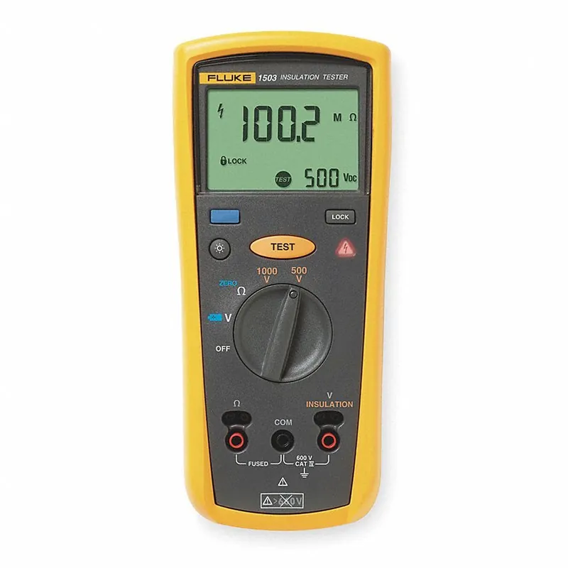 FLUKE 1503 Insulation Resistance Tester 0.01 kiloohm to 20 kiloohm, CAT IV 600V