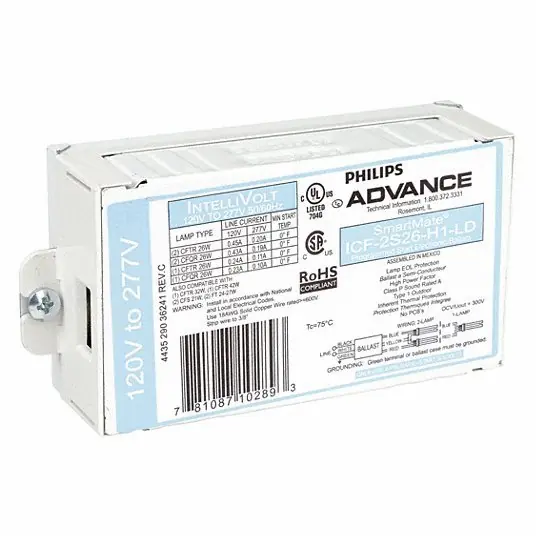 Advance ICF-2S26-H1-LD-K CFL Ballast, Electronic, 54W, 120/277V