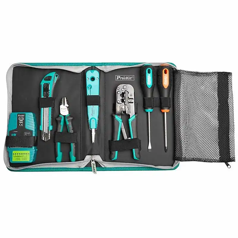 ProSkit PK-2636 CAT 5 Termination Kit 6 Total Pcs, Tool Case, 10 or less Pieces Range