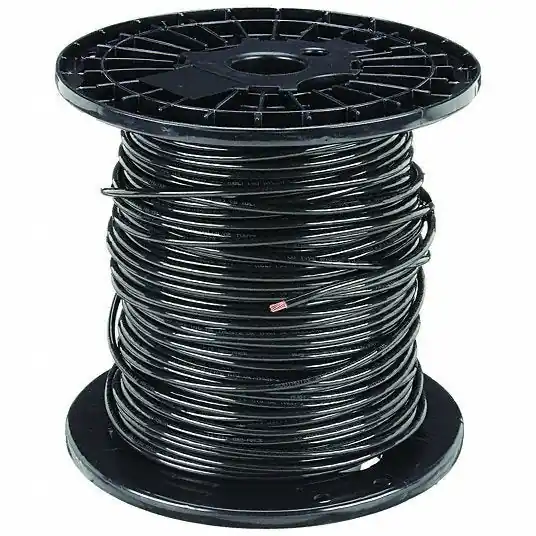 Southwire 20493301 Building Wire, THHN, 6 AWG, 500 ft, Black, Nylon Jacket, PVC Insulation
