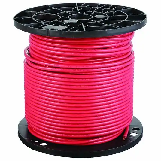 Southwire 20495801 Building Wire, THHN, 6 AWG, 500 ft, Red, Nylon Jacket, PVC Insulation