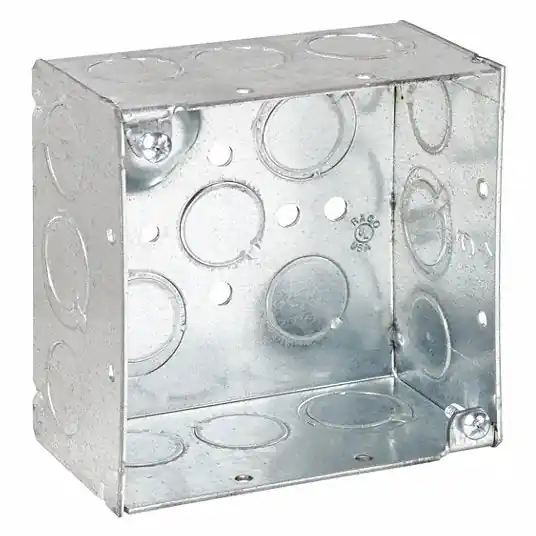 Raco 232 Electrical Box, Square, 4" x 4" x 2", 30.3 cu. in., 2 gang