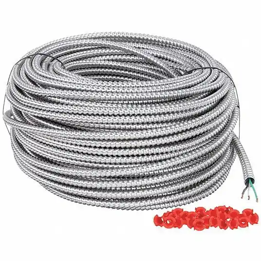 Southwire 69114701 12 AWG 2 Conductor Stranded Metal Clad 600V 250 ft. SLVR