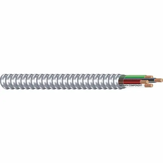 Southwire 69115401 12 AWG 3 Conductor Stranded Metal Clad 600V 250 ft. SLVR
