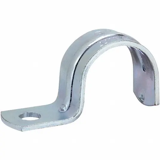 Raco 2083 One Hole Conduit Strap, Steel/Zinc, Size 3/4" PK50