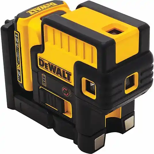 Dewalt DW085LR Dot Laser 5 Beams, 5 Dots, 0 Lines, Red, 100 ft Range w/o Detector
