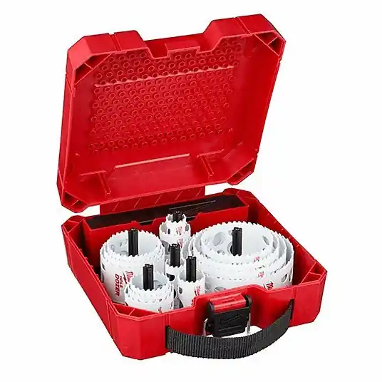 Milwaukee 49-22-4105 Hole Saw Kit 16 PC, 3/4 in to 4 3/4 in Saw Size Range, 1 5/8 in Max. Cutting Dp