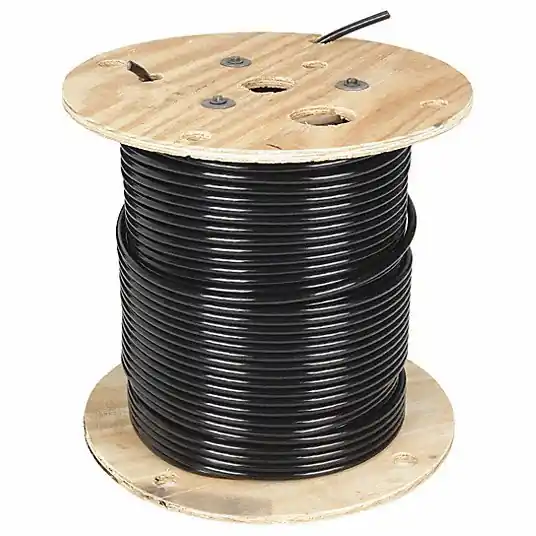 Southwire 20504702 Building Wire, THHN, 1 AWG, 500 ft, Black, Nylon Jacket, PVC Insulation