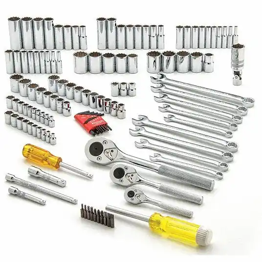 Proto J47125 1/4", 3/8", 1/2" Drive Socket Set, Metric, SAE, 125 pcs
