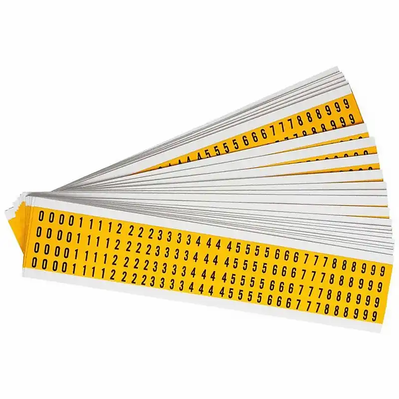 Brady 1500- KIT Number Kit, 0 Thru 9, 3/8in.x1/4in.W