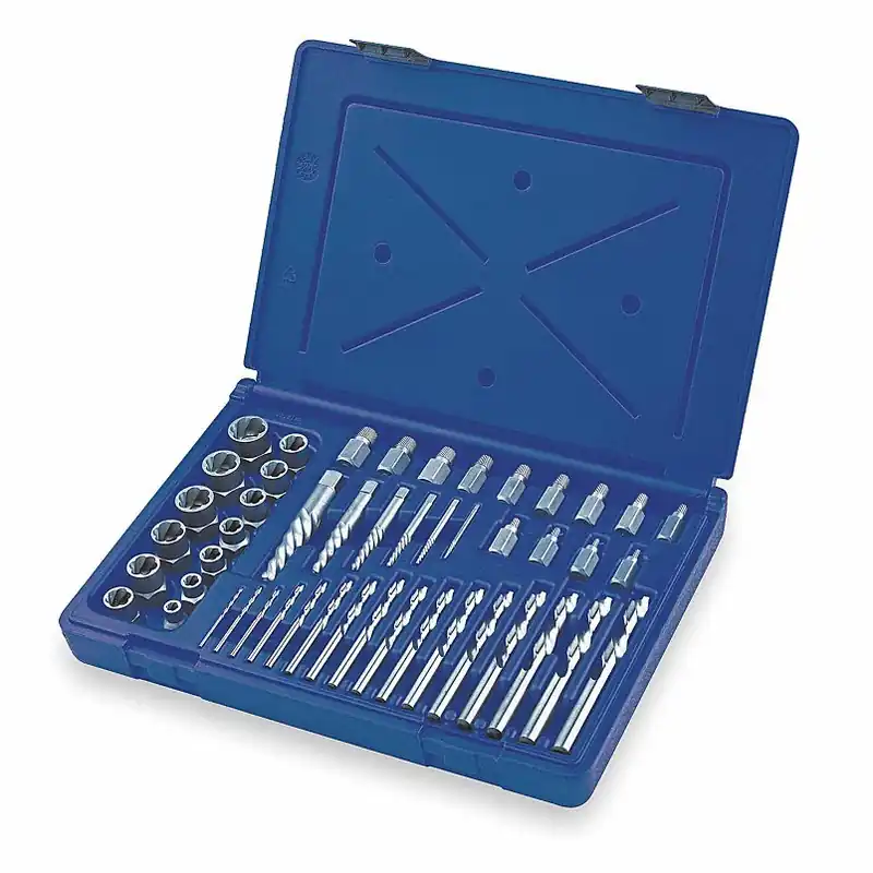 Irwin 3101010 Extractor/Drill Set, HSS, Cobalt, 48 Pcs
