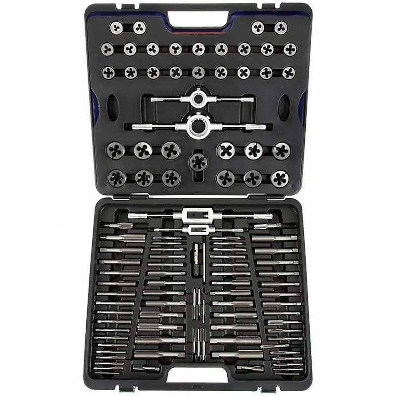 KVM Tools KV1PZ54 Tap and Die Set 110 Pieces, 4-40 Min. Tap Thread Size, M18 Max. Tap Thread Size