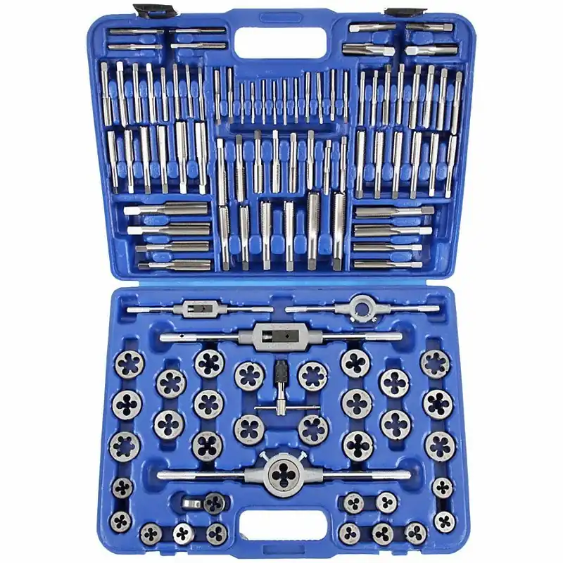 KVM Tools KV1PZ38 Tap and Die Set 110 Pieces, 4-40 Min. Tap Thread Size, 3/4"-16 Max. Tap Thread Size