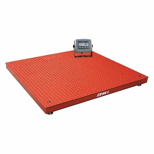 B-Tek BT-FC-7272-10-CL Digital Floor Scale with Remote Indicator 10,000 lb. Capacity