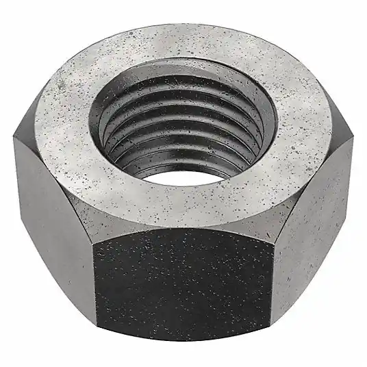 Fabory U01120.043.0002 Hex Nut, 7/16"-20, Steel, Grade 5, Black Oxide, 3/8 in Ht, 50 PK