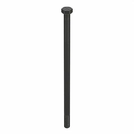 Fabory U01060.043.0800 Grade 5, 7/16"-20 Hex Head Cap Screw, Black Oxide Steel, 8 in L, 5 PK