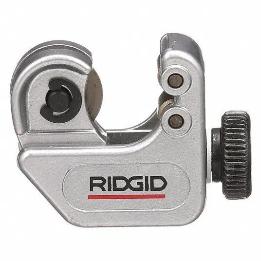 Ridgid 32975 Tubing Cutter 3/16 in – 11/16 in OD Cutting Capacity, Std Wheel Cutter, 2 in Tool Lg