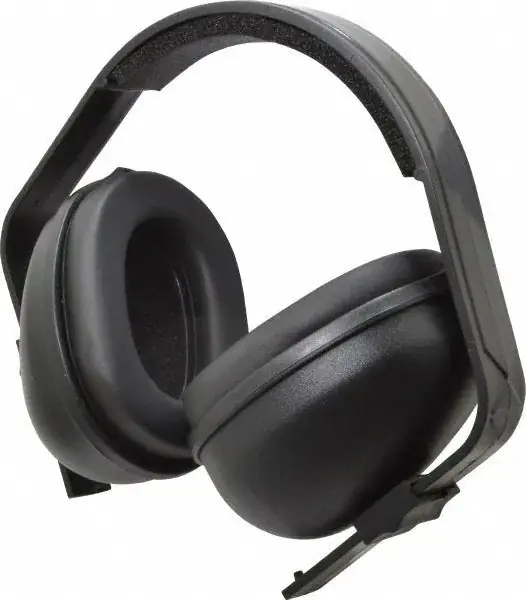 Tasco 100-02700 Multi-Position Ear Muffs, 27 dB, Black Hawk, Black/Silver